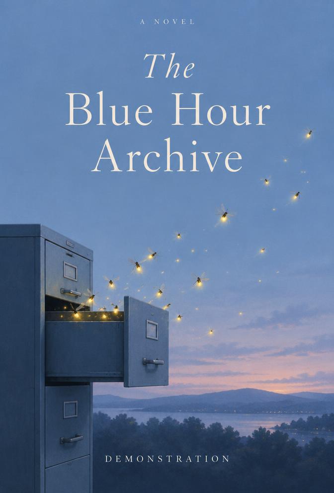 The Blue Hour Archive — editorial demonstration cover