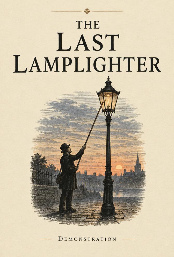 The Last Lamplighter — editorial demonstration cover